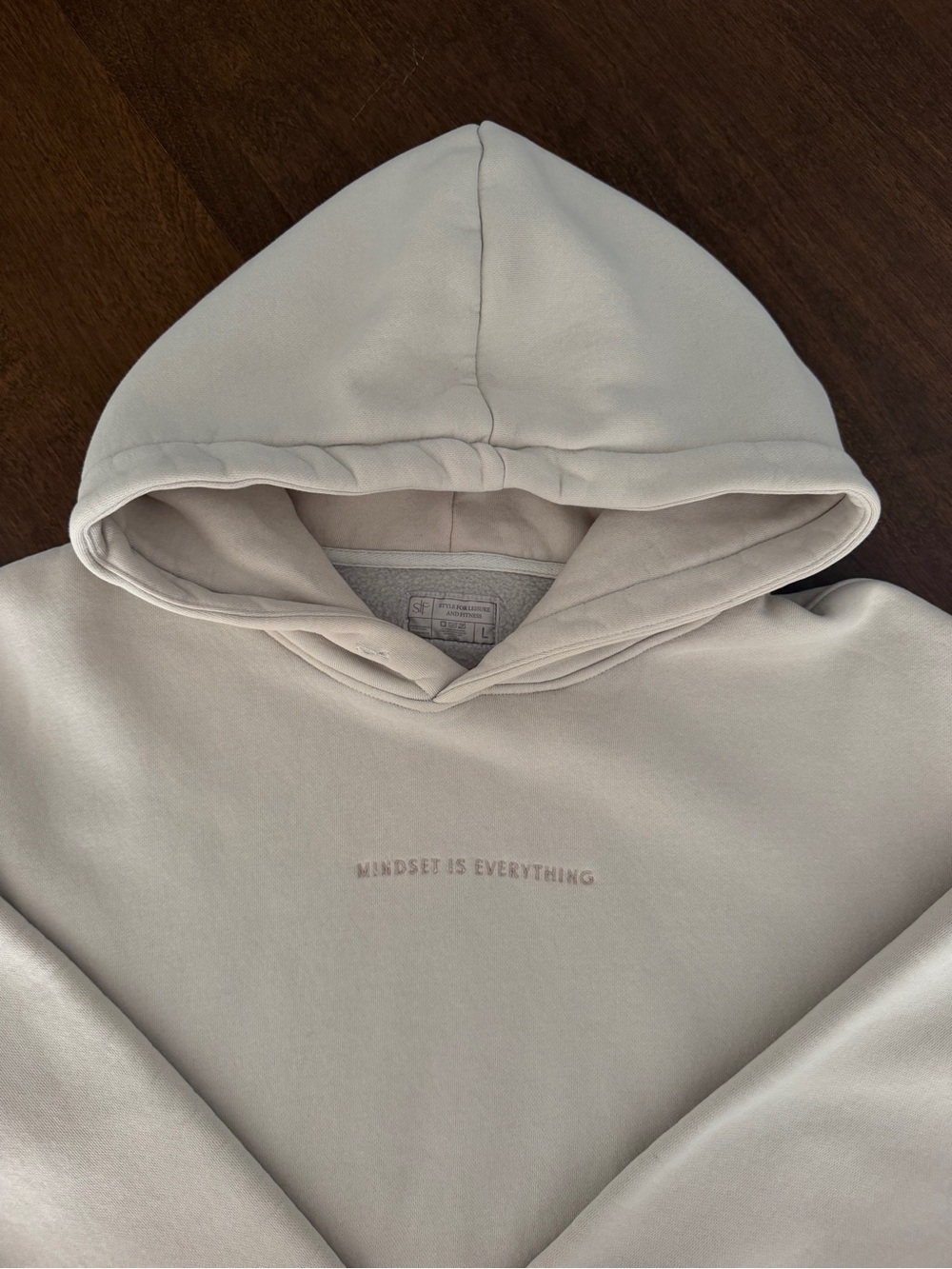 Oversized Tan Hoodie size L